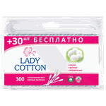 Beţişoare cu vată Lady Cotton, 300 buc.