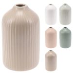 Vază H&S 55210 Pastel Relief, H14cm, D8cm, ceramica (în asort.)