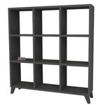 Офисный стеллаж Bofigo Квадрат, 88x19,7x100 см, Антрацит (15-08-08)