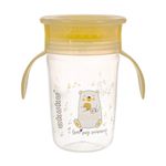 Cană cu pai Akuku A0670 Yellow 240ml