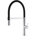 Bateria bucătărie Helika-AquaSanita 7043-001 MAGNUS Chrome+black silicone hose