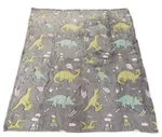 Lenjerie de pat pentru copii Toi-Toys 35562A Pătură pentru copii care luminează în întuneric, cu dinozauri