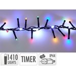 Ghirlandă Promstore 56492 Luminite de Craciun Fir-cascadă, 1410LED(1000/410), 20m, timer, multicolor/alb