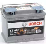Автомобильный аккумулятор Bosch S5 AGM 12V 60Ah 680EN 242x175x190 -/+ (0092S5A050)