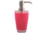 Диспенсер для мыла MSV Tahiti розовый, пластик