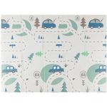 Covoraș de joacă Petite&Mars 435073 Covoras de joaca pliabil 2in1 Campy Cars&Arabesca