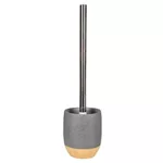 Ёршик для унитаза Axentia 135848 Set WC Rim, imitație piatră/lemn