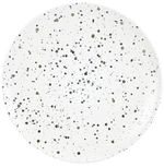 Farfurie Promstore 51357 de servire 26.5cm Metallic Speckle Bulina, alba