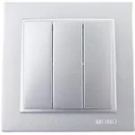 Выключатель электрический Mono Electric Выключатель 3кл. серебро Despina