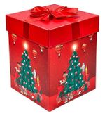 Decor de Crăciun și Anul Nou Promstore 03264.2 Cutie pentru cadouri 18x18x23cm