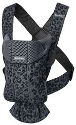 Анатомический рюкзак-кенгуру BabyBjorn Mini Anthracite/Leopard, 3D Mesh
