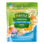 Heinz каша пшеничная молочная c тыквой Omega 3, 5+мес. 200г