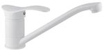 Смеситель кухонный Sandy 49185 Nobilis cu pipa Clasic, lunga, alb mat