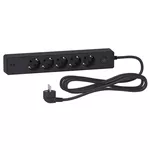 Удлинитель электрический Schneider ST945U3B Prelungitor 5 locuri+2 usb+intr. 16a 3m antracit