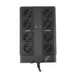 UPS PowerCom CUB-650E 650VA/390W LCD, AVR, USB-B, RJ45/RJ11, 8*Schuko