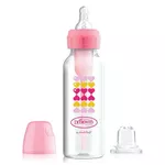 Поильник Dr. Brown's 072239309582 Biberon de tranzitie cu gat ingust Options+ Roz, 250ml