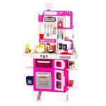 Bucătărie și veselă de jucărie Chipolino DIPK002413BK with light and sound, sprayingand watering 99cm