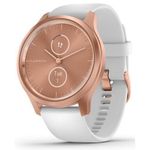 Fitness-tracker Garmin vivomove Style, S/E EU, Rose Gold, White, Silicone