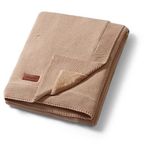 Lenjerie de pat pentru copii BabyOno 1671/03 Patura de bumbac cu captuseala de flanel (maro)