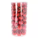 Decor de Crăciun și Anul Nou Promstore 36860 Set globuri 100buc, rosii, plastic