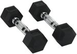 Ganteră PX Sport 10229 Gantera Rubber Hex Dumbbells 12.5kg, DB139-12.5