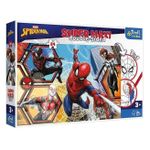 Puzzle Trefl 41006 Puzzles - 24 SUPER MAXI - Spiderman goes into action / Disney Marvel Spiderman