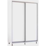 Dulap Mobildor-Lux Aron-P uși glisante din PAL (150x60x240H cm) Alb Brilliant