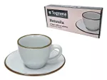 Set cani pentru cafea 6 buc cu farfurii Tognana Naturalia Glase