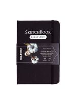 Скетчбук Малевичъ для графики GrafArt, Total Black, 150 г/м, 9,5х14,5 см, 48л
