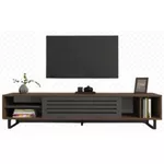 Comodă TV Trendy Eray, Nuc, Antracit