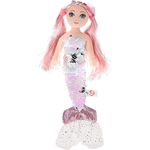 Jucărie de pluș TY TY02500 CORA foil pink mermaid 27 cm