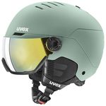 Cască de protecție Uvex Wanted Visor Oxid Green Matt 58-61cm (S5662621107)