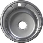 Chiuvetă bucătărie Rubano HD490E incastrabila 490x170mm. inox, periat-0,6mm