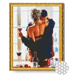 Картина по номерам Art Gallery GA83210 Mozaic cu diamante 40x50cm Intalnirea senzuala