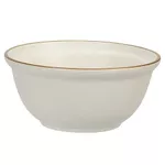 Bol Promstore 52433 Bol din portelan 16cm 750ml, Brown Rim