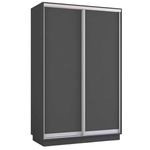 Dulap Mobildor-Lux Fox uși glisante din PAL (130x60x220H cm) Anthracite