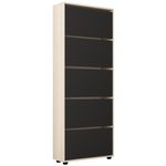 Raft pentru încălțăminte Mobildor-Lux Leo 50x27x203H cm Sonoma/Anthracite