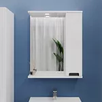 Oglindă baie Bayro Positano 600x750 правый белый мат