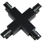 Аксессуар для освещения LED Market Track Line Conector 4x90°, 4 wires, X Type, H-04, Black