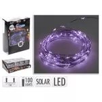 Гирлянда Party Lights 25880 cu panou solar 100 LED, 5m, alb rece