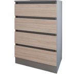 Комод Smartex (16037) Т1 70cm Grafit+Stejar Deschis