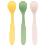 Seturi pentru hrănire bebelușilor Badabulle B005420 Set de 3 lingurite flexibile Pastel