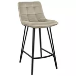 Scaun de bar Deco LAUS Cappucino+Black Leg