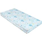 Saltea pentru copii Kikka Boo 41107030061 Saltea pentru patut Siesta Clouds Blue, 120x60x10 cm