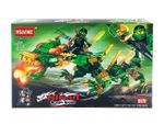 Constructor Hsanhe Ninja-dragon 467det 38X25X6cm, verde