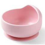Seturi pentru hrănire bebelușilor BabyOno 1481/02 Vas din silicon cu ventuza (roz)