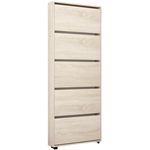 Полка для обуви Mobildor-Lux Leo Slim 80x16x203H cm Sonoma