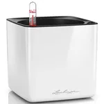 Цветочный горшок Lechuza Cube Glossy 14, White