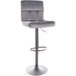 Барный стул Signal C105 Velvet Gray/Black