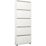 Полка для обуви Mobildor-Lux Leo Slim 50x16x203H cm White